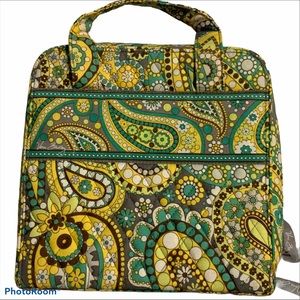 Vera Bradley Lemon Parfait Tech Pencil Makeup organizer